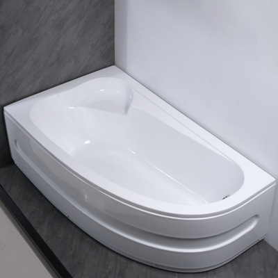 Customization Left Corner Acrylic Bathtub with Separatable Front Panel Built in Tub