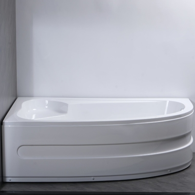 Customization Left Corner Acrylic Bathtub with Separatable Front Panel Built in Tub
