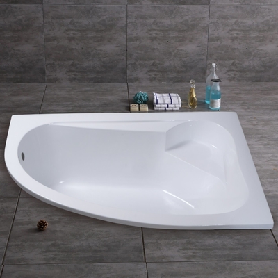 Customization Left Corner Acrylic Bathtub with Separatable Front Panel Built in Tub