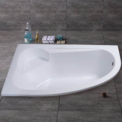 Customization Left Corner Acrylic Bathtub with Separatable Front Panel Built in Tub