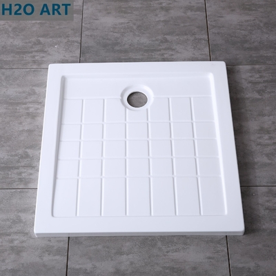 Square Acrylic Shower Tray for Glass Cabinet Fast Installation in Europe Acrylic Base