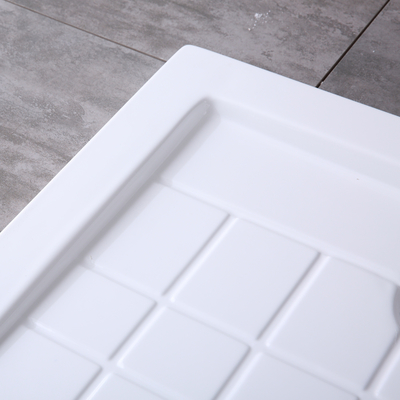 Square Acrylic Shower Tray for Glass Cabinet Fast Installation in Europe Acrylic Base