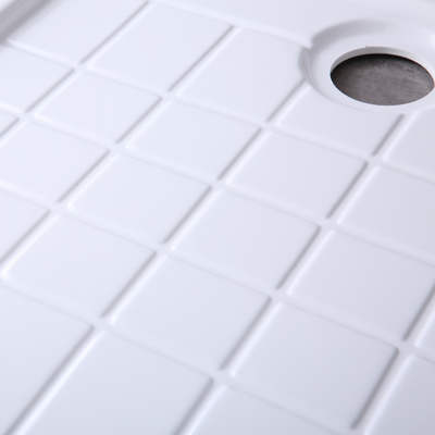 Square Acrylic Shower Tray for Glass Cabinet Fast Installation in Europe Acrylic Base