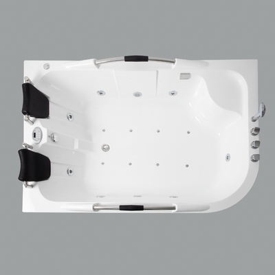 Outdoor SPA Customized Corner Hot Bath Tub Acrylic Whirlpool Massage Bathtub for 2 Person