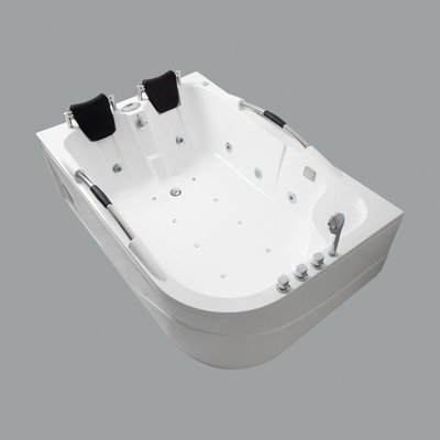Outdoor SPA Customized Corner Hot Bath Tub Acrylic Whirlpool Massage Bathtub for 2 Person