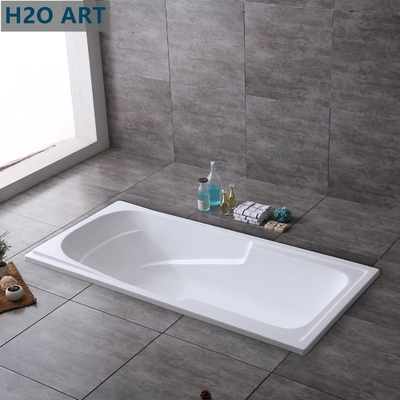 South Asia Market Rectangle Hand Control Bathtub with Built-in Handles