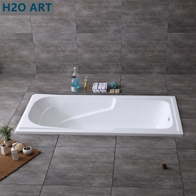 South Asia Market Rectangle Hand Control Bathtub with Built-in Handles