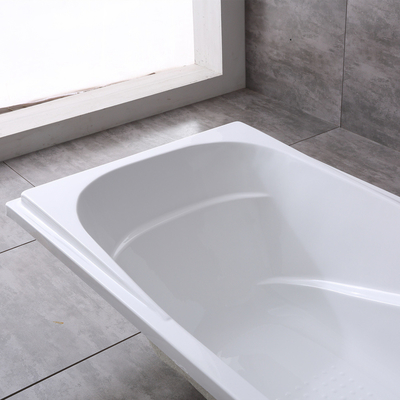 South Asia Market Rectangle Hand Control Bathtub with Built-in Handles