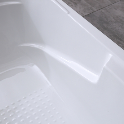 South Asia Market Rectangle Hand Control Bathtub with Built-in Handles