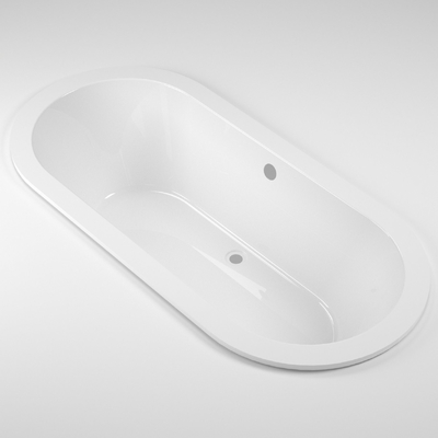 HA61 Oval Simple Drop in Acrylic Bathtub for Customized Request in South Africa Market