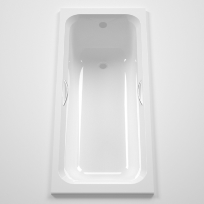 Rectangle Acrylic Bathtub with Handles and Color Africa Simple Drop Built-in Structure