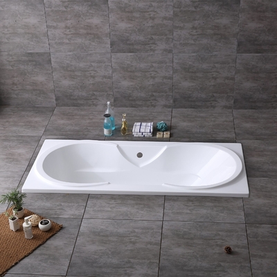 South American Market Oval Acrylic Bathtub with Center Waste Hole in Different Colors