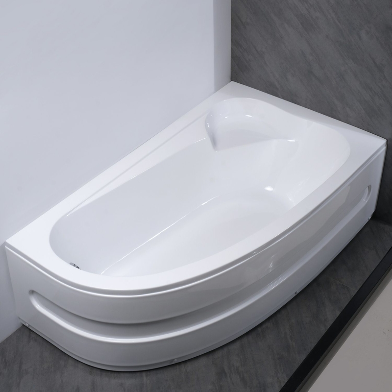Customization Left Corner Acrylic Bathtub with Separatable Front Panel Built in Tub