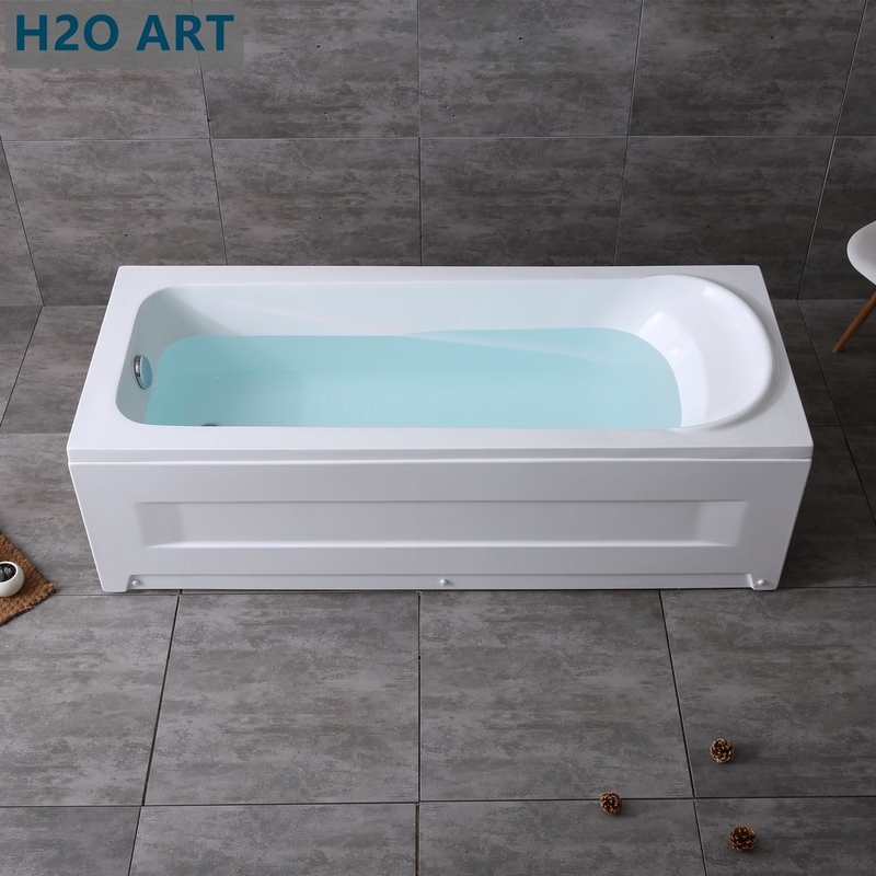 Leg Tubs Structure Simple Acrylic Bathtubs with Separated Panels and Disassembled Skirt
