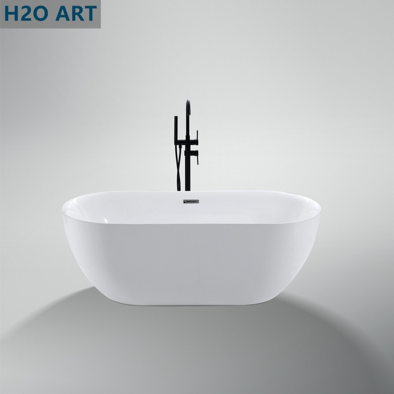 Acrylic Outdoor Tub Luxury Oval Freestanding Bathtub for Your Customer Requirements