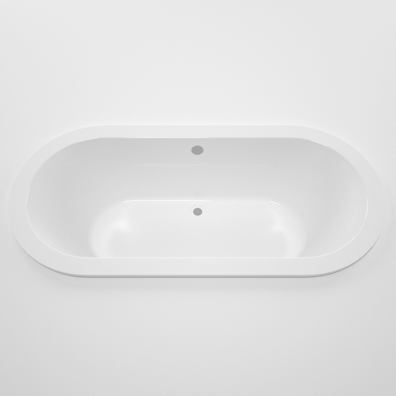 HA61 Oval Simple Drop in Acrylic Bathtub for Customized Request in South Africa Market