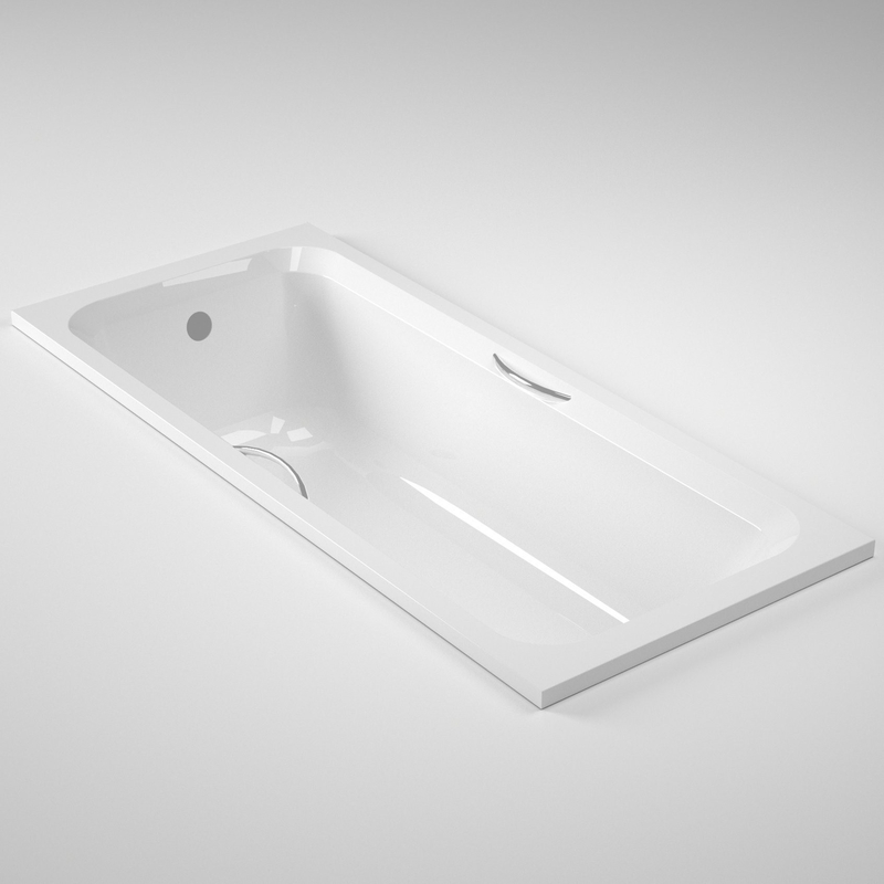 Rectangle Acrylic Bathtub with Handles and Color Africa Simple Drop Built-in Structure